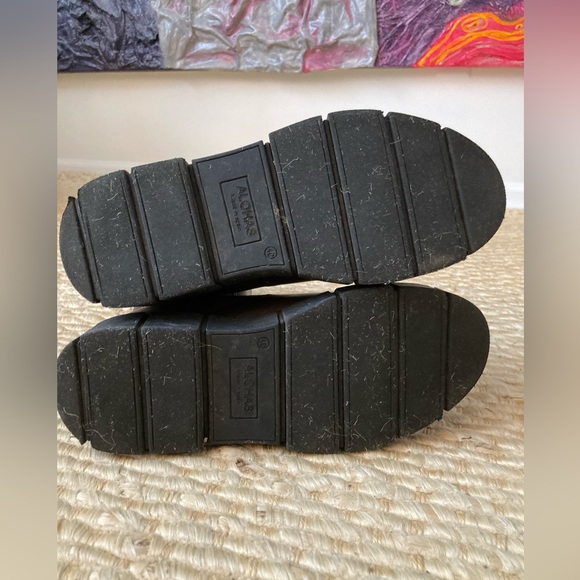 ALOHAS Armor Leather Combat Boot in Coffee Brown - Picture 6 of 14